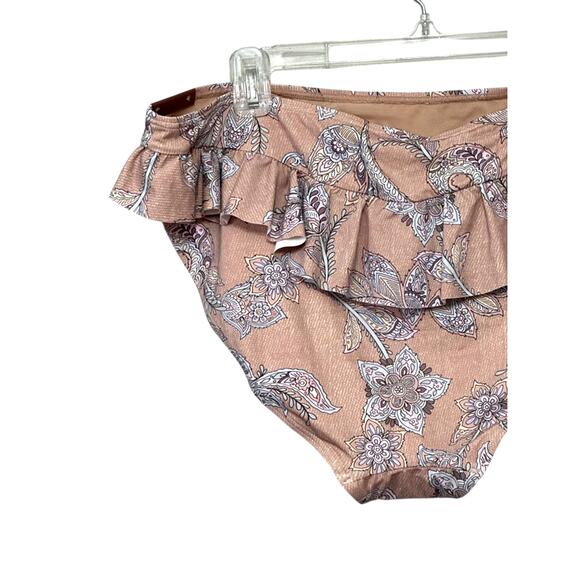 Artesands Vermeer Bikini Bottom Floral Print High-Waisted Multicolor W US 14 NWT - Picture 6 of 9